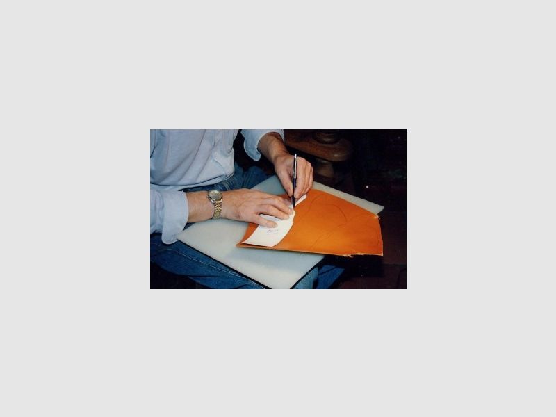 HKDesign Holster Art. Nr. 002 : Holster simple avec sangle de sécurité - pour HW 38 et autres, voir photos - pour droitier