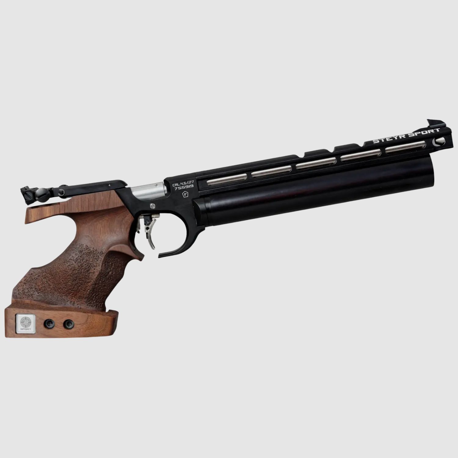 Steyr EVO 10 Zwarte Matchpistool 4,5mm Diabolo