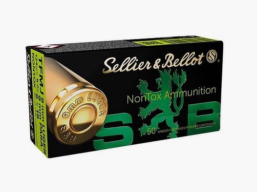 Sellier & Bellot 9 mm Luger Pełnopłaszczowy TFMJ NONTOX 124 gr. - 50 szt.