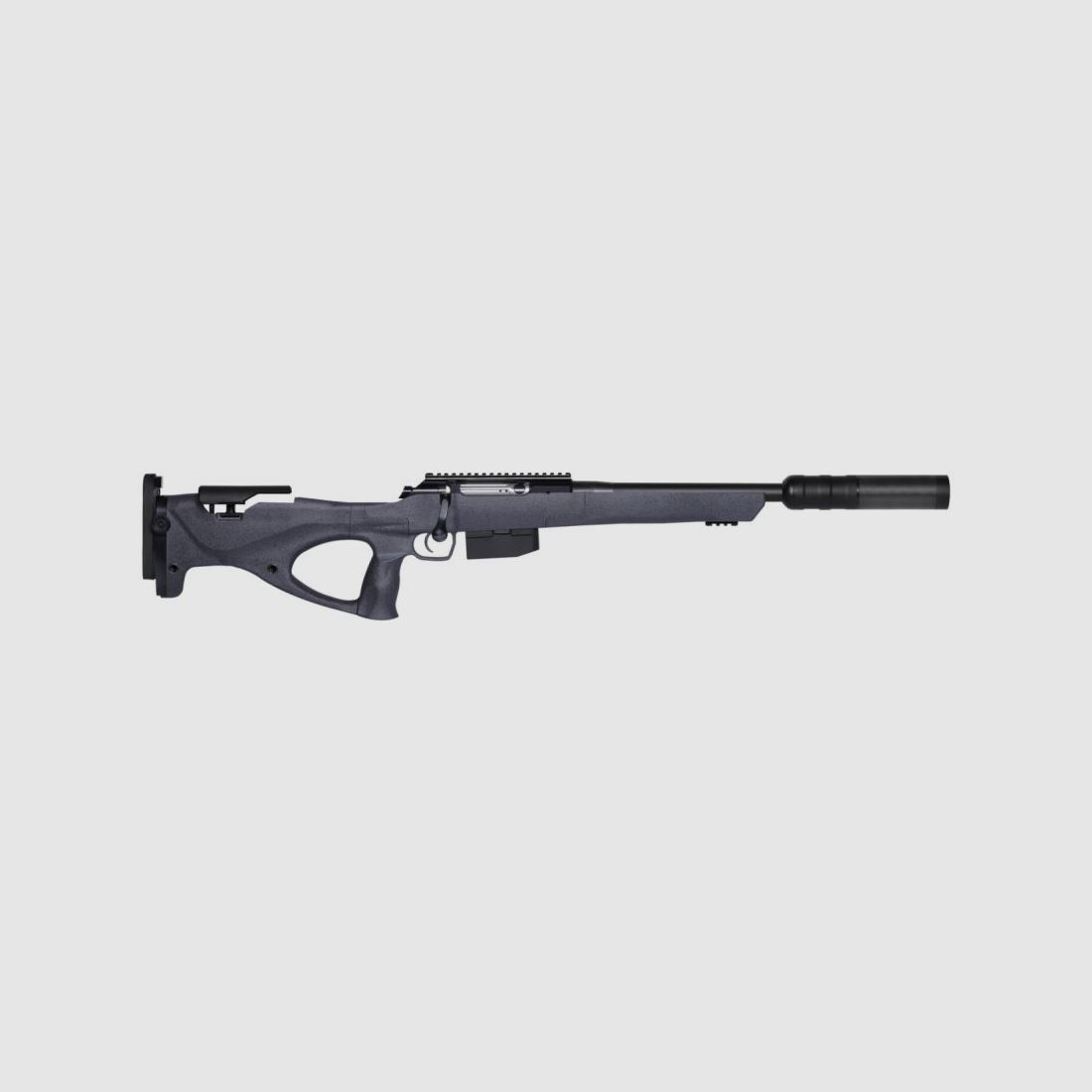VOERE VOERE LBW-M with VOERE polymer stock (hole stock) - hunting barrel with integral over-barrel silencer