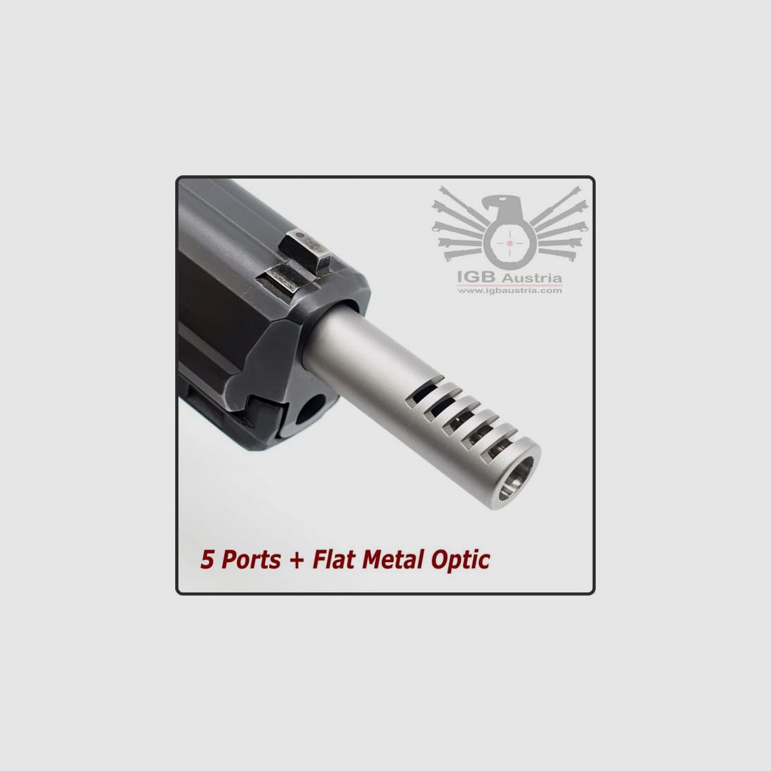 I G B Mehrpreis für Neuwaffe PVD FlatMetalOptic-SILVER f. alle Läufe, Bild 2 von 3