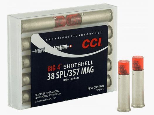 Blazer .38Special Shotshell 6,5g - 100gr. Für Kaliber .357 geeignet.
