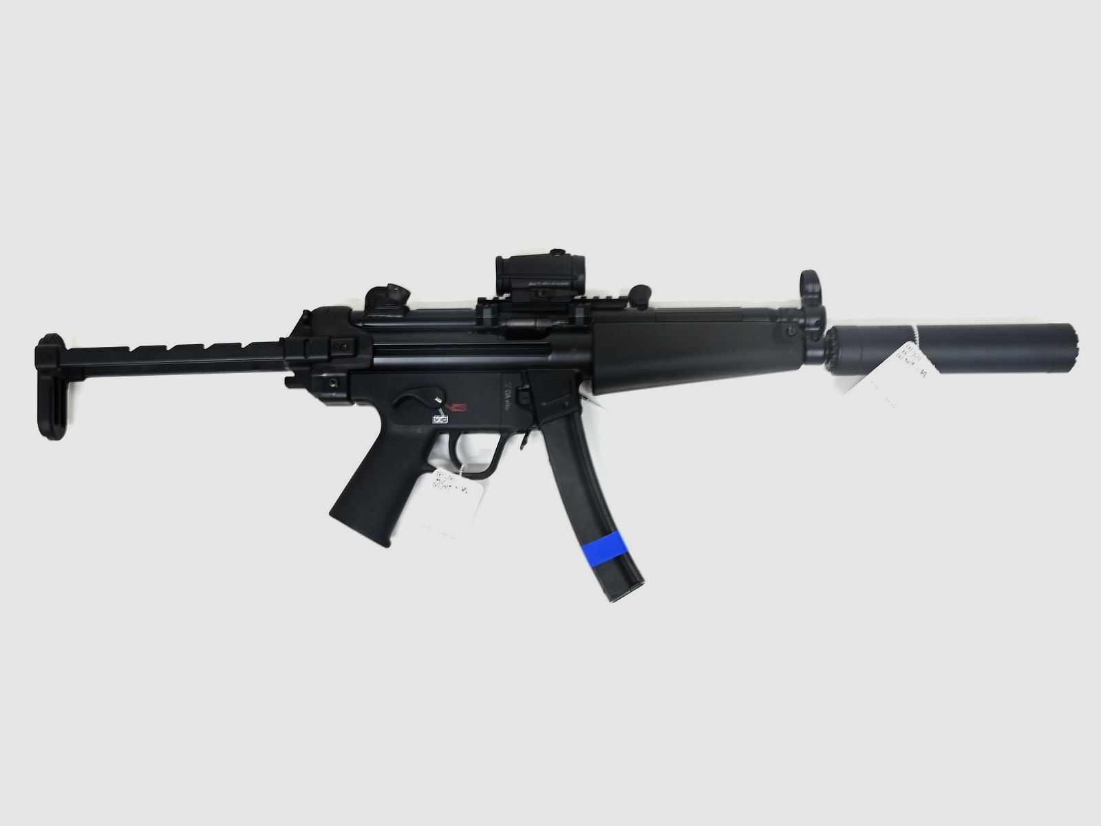 SL Gewehr H&K, SP5 (MP5), inkl. Aimpoint MIcro TL 4 MOA, 9×19, TriLug Adapter, Bild 1 von 2