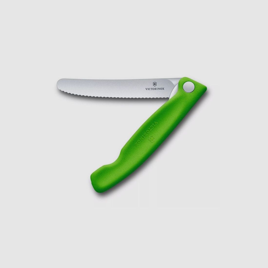VICTORINOX couteau de pique-nique à lame dentelée, vert 6.7836.F4B, image 1 sur 4
