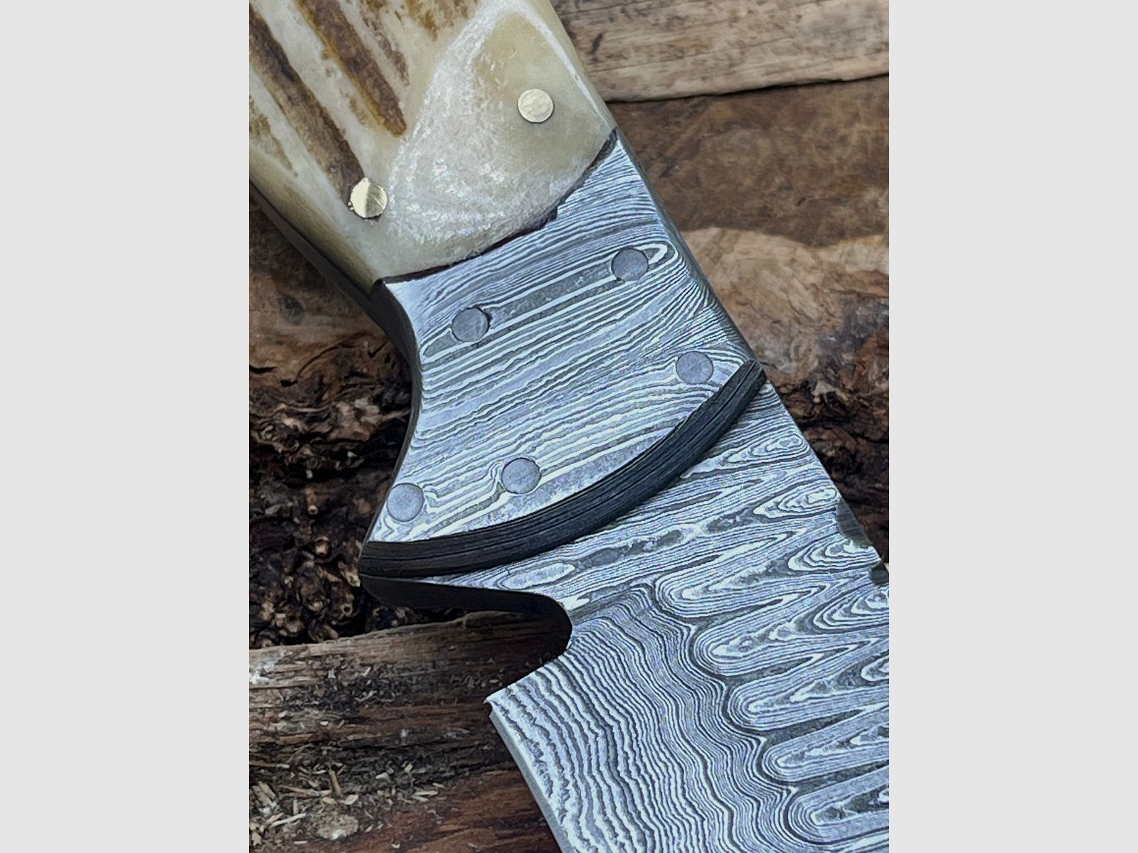 Jagdmesser Damaststahl 