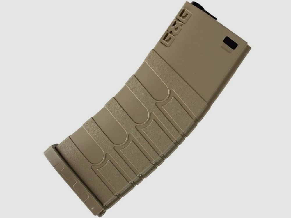 G&G M4 Polymer 120 Round Midcap Airsoft Replacement Magazine (tan)