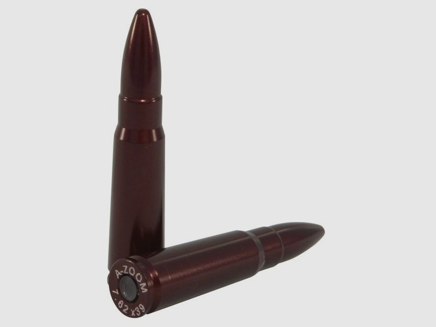 A-Zoom Cartucho de Prueba de Aluminio Anodizado 7,62x39 Paquete de 2