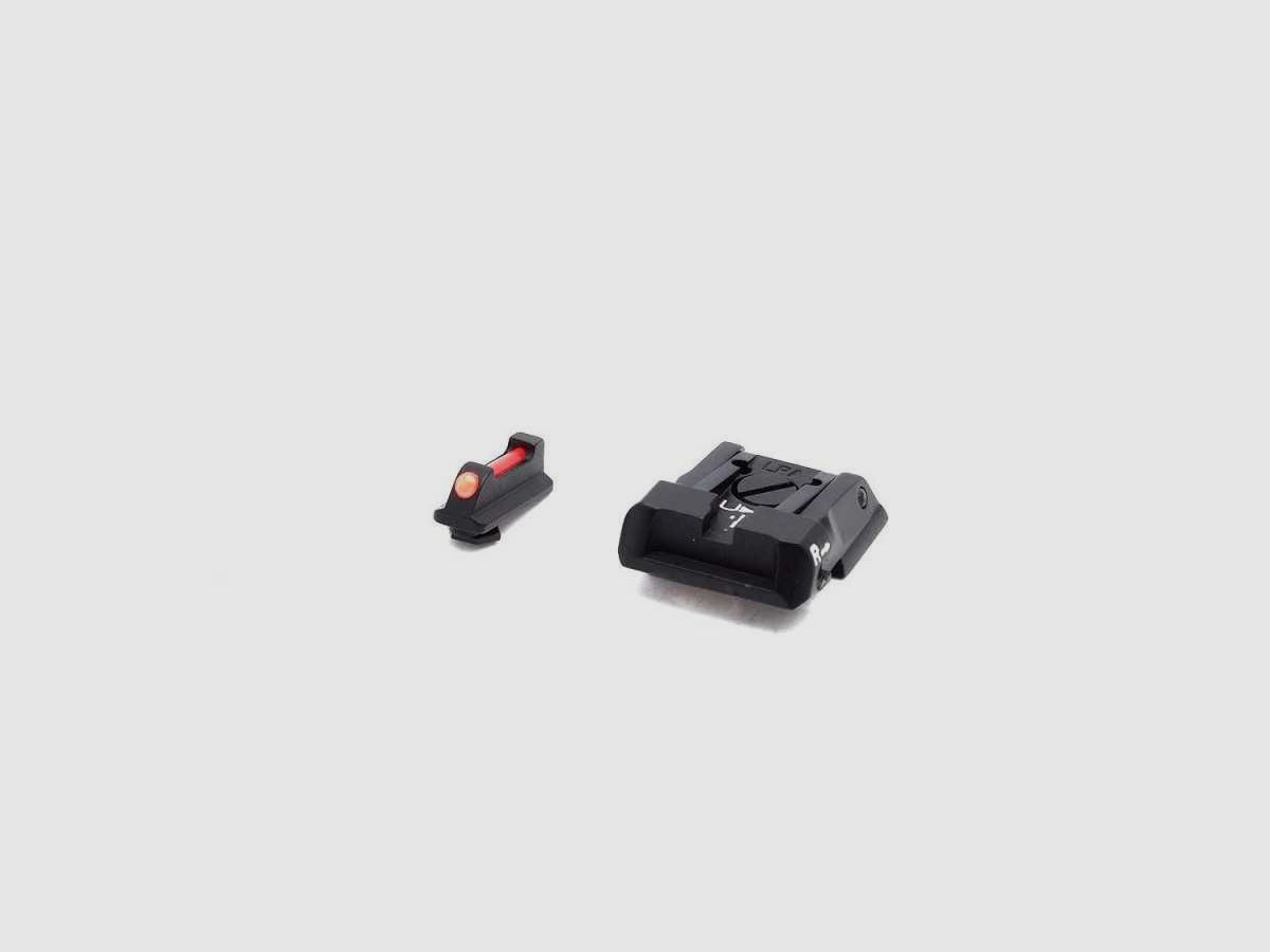 LPA SPS13WA6F Carry Sight Set for Walther PPQ Q5 Match with Fiber Optic Front, image 2 of 3