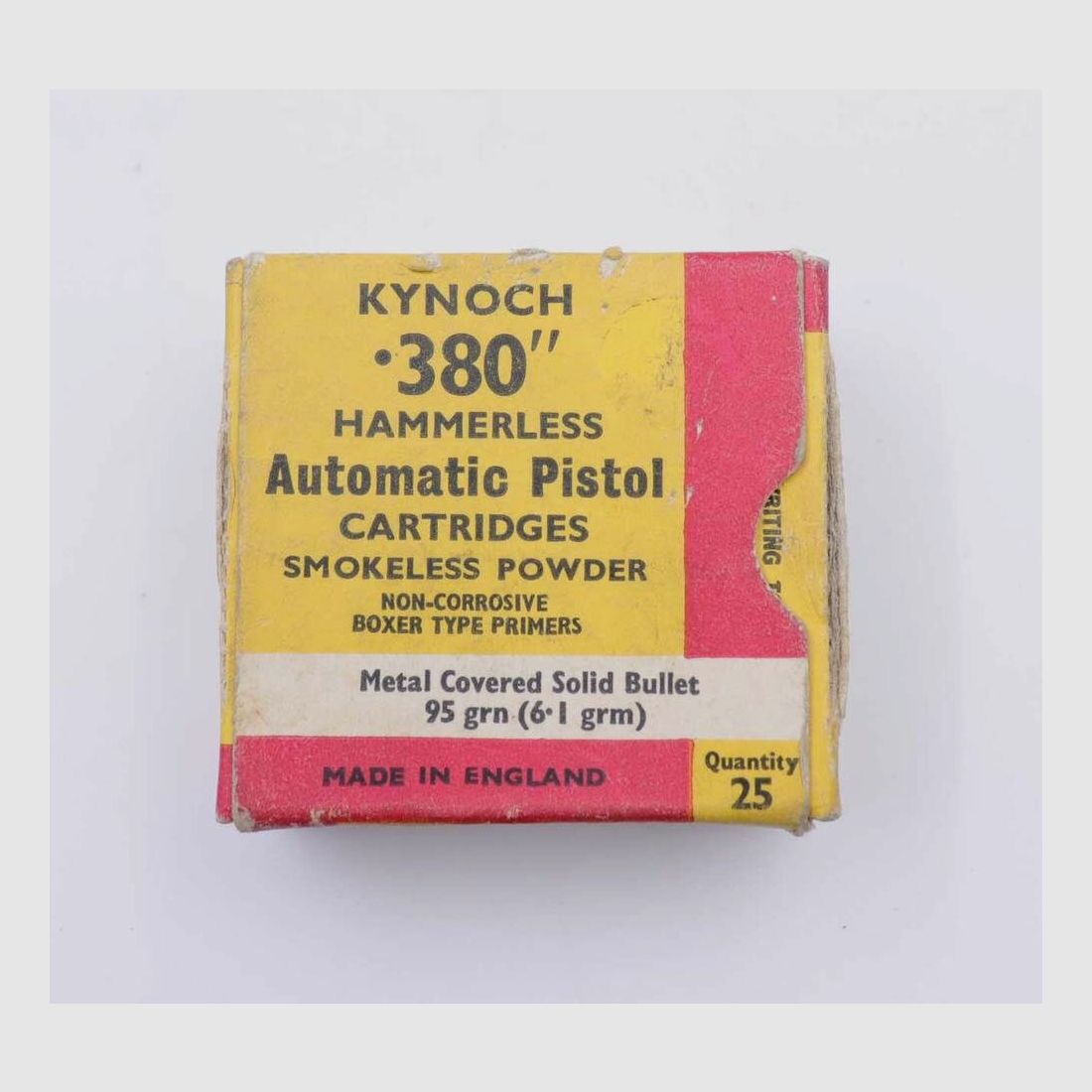 Kynoch, England Pistolenmunition .380 ACP / 9mmkurz