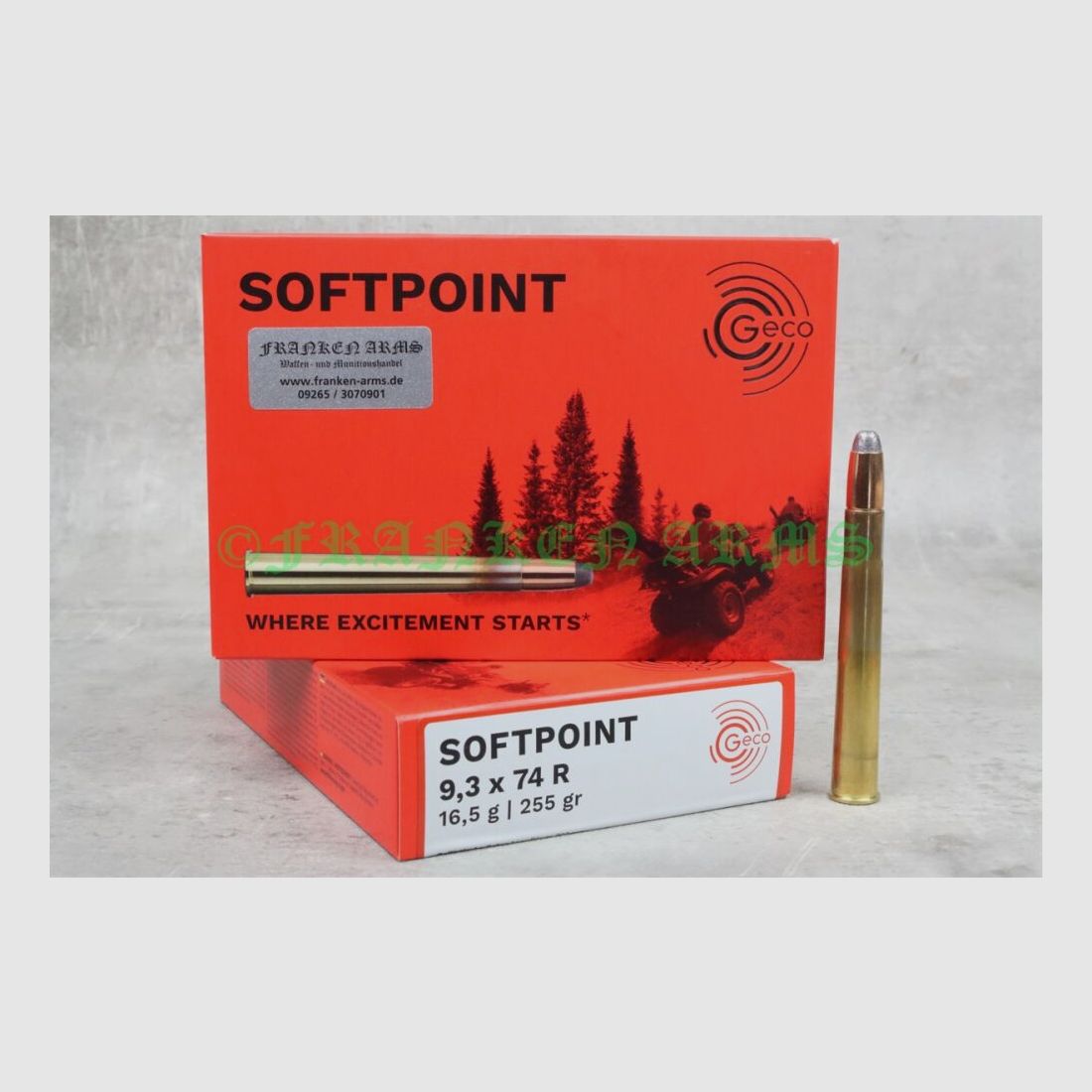 Geco Teilmantel 9,3x74R 255gr. 16,5g 20 Stück Staffelpreis