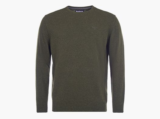 Barbour Męski Sweter Essential Lambswool Crew