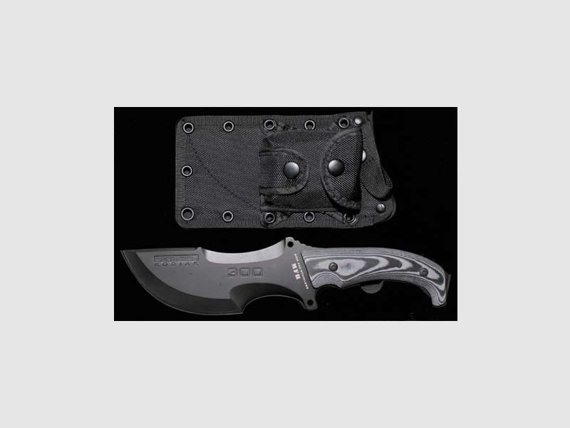 Couteau, "OPERATION-KODIAK", avec étui en nylon noir Couteau Comando