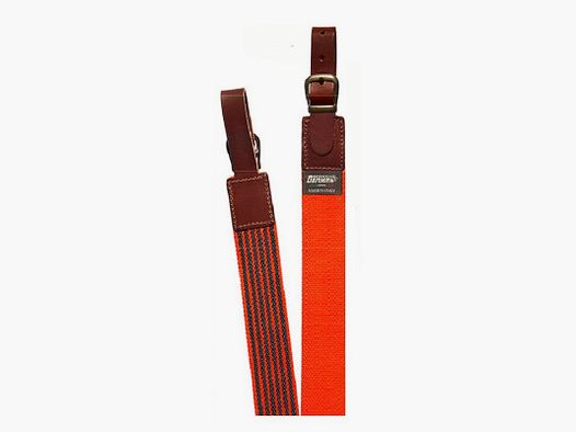 Cinghia per fucile German in tessuto arancione fluorescente con antiscivolo