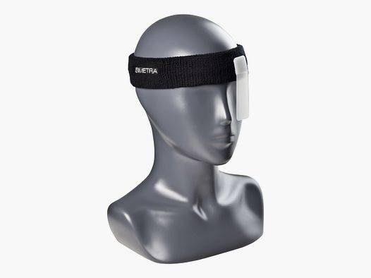 Simetra diadema negro antifaz transparente
