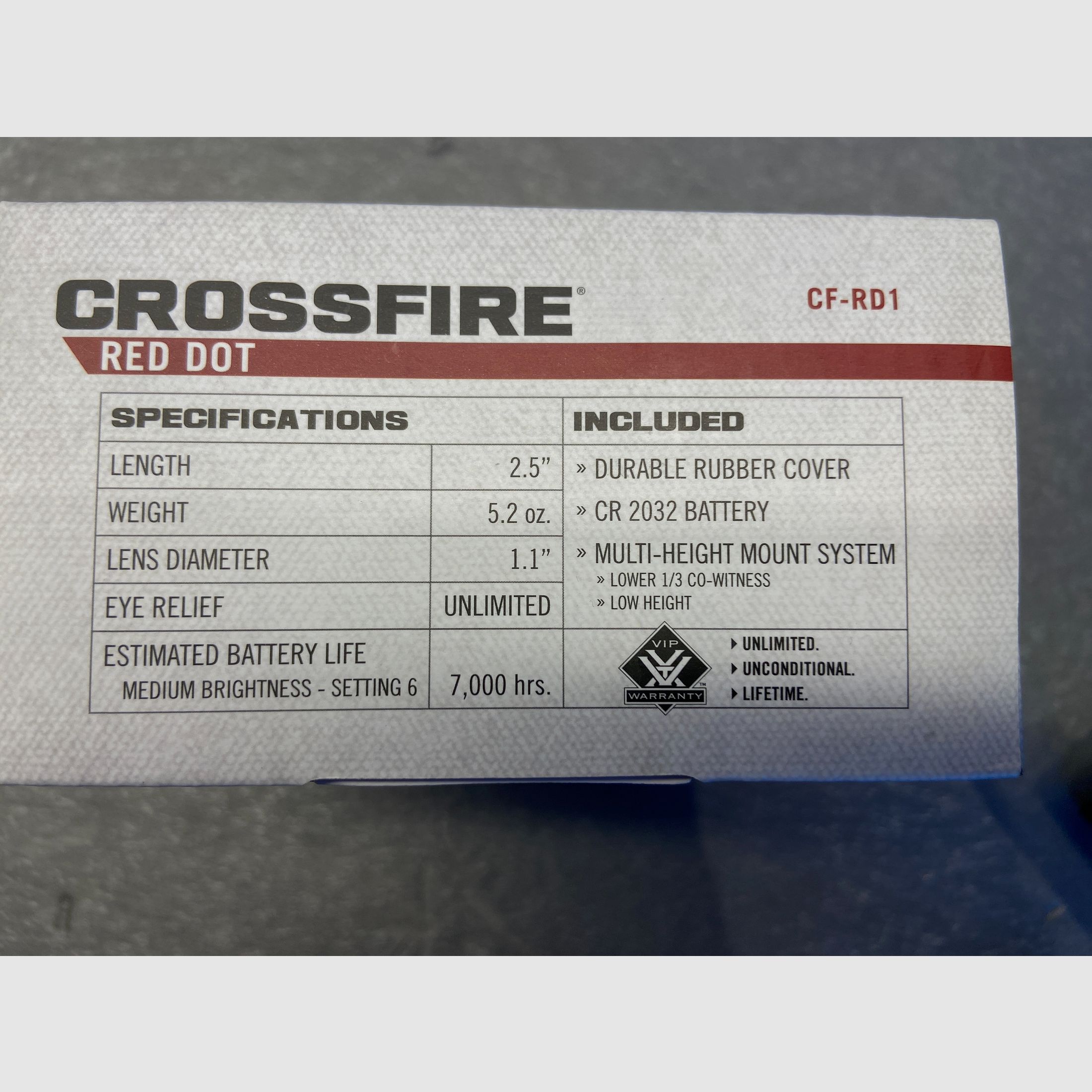 Vortex Crossfire Rotpunkt