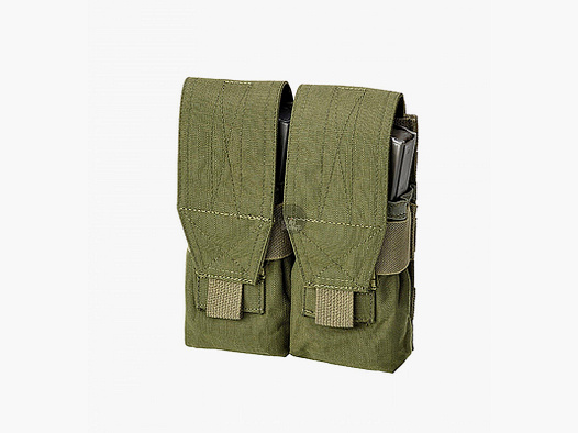 DEFCON 5 DOUBLE SPRING MAGAZINE HOLDER M4 - AK DOUBLE OD GREEN