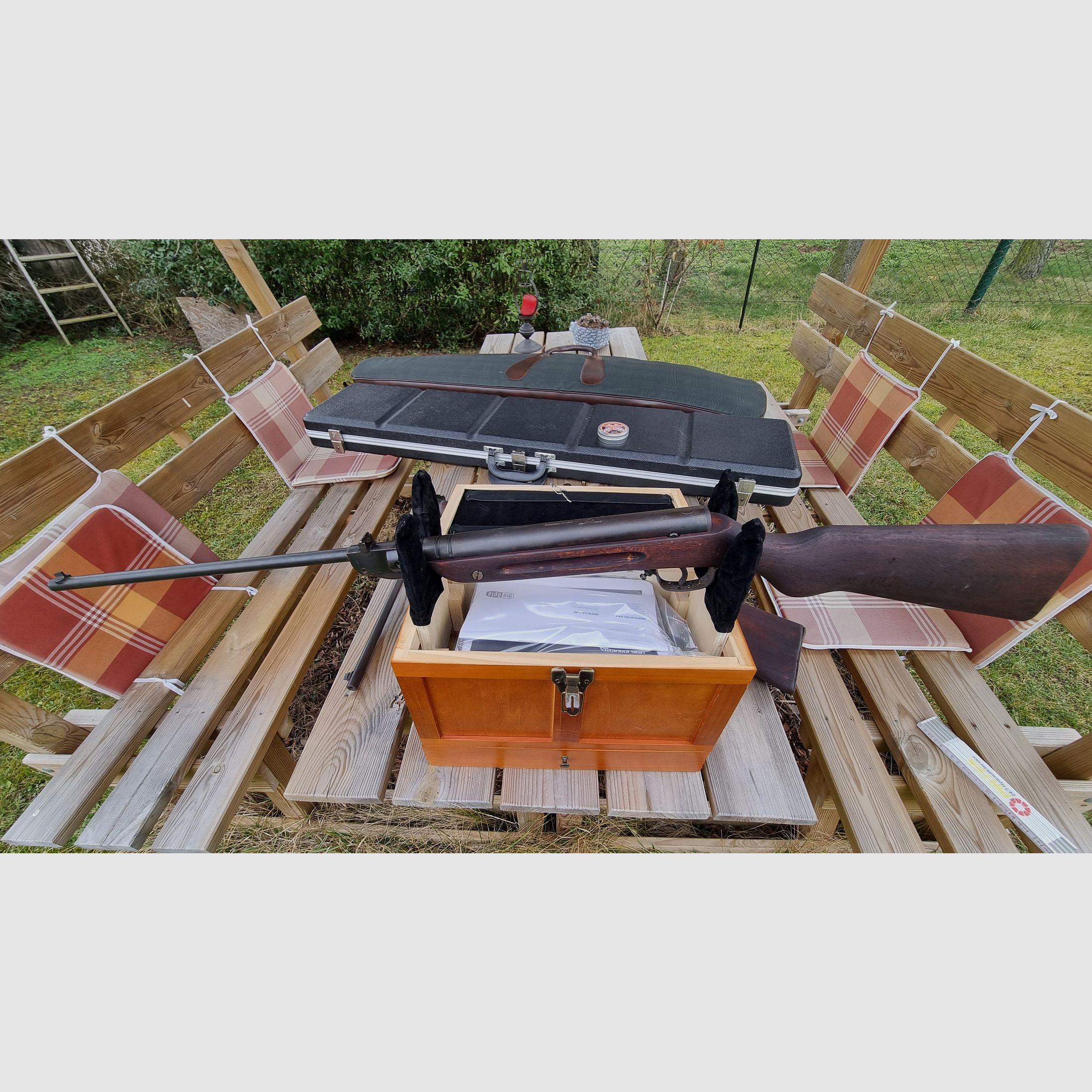 Haenel Suhl - Luftgewehr Doppelpack Kal. 45 mm - inklusive Zubehör