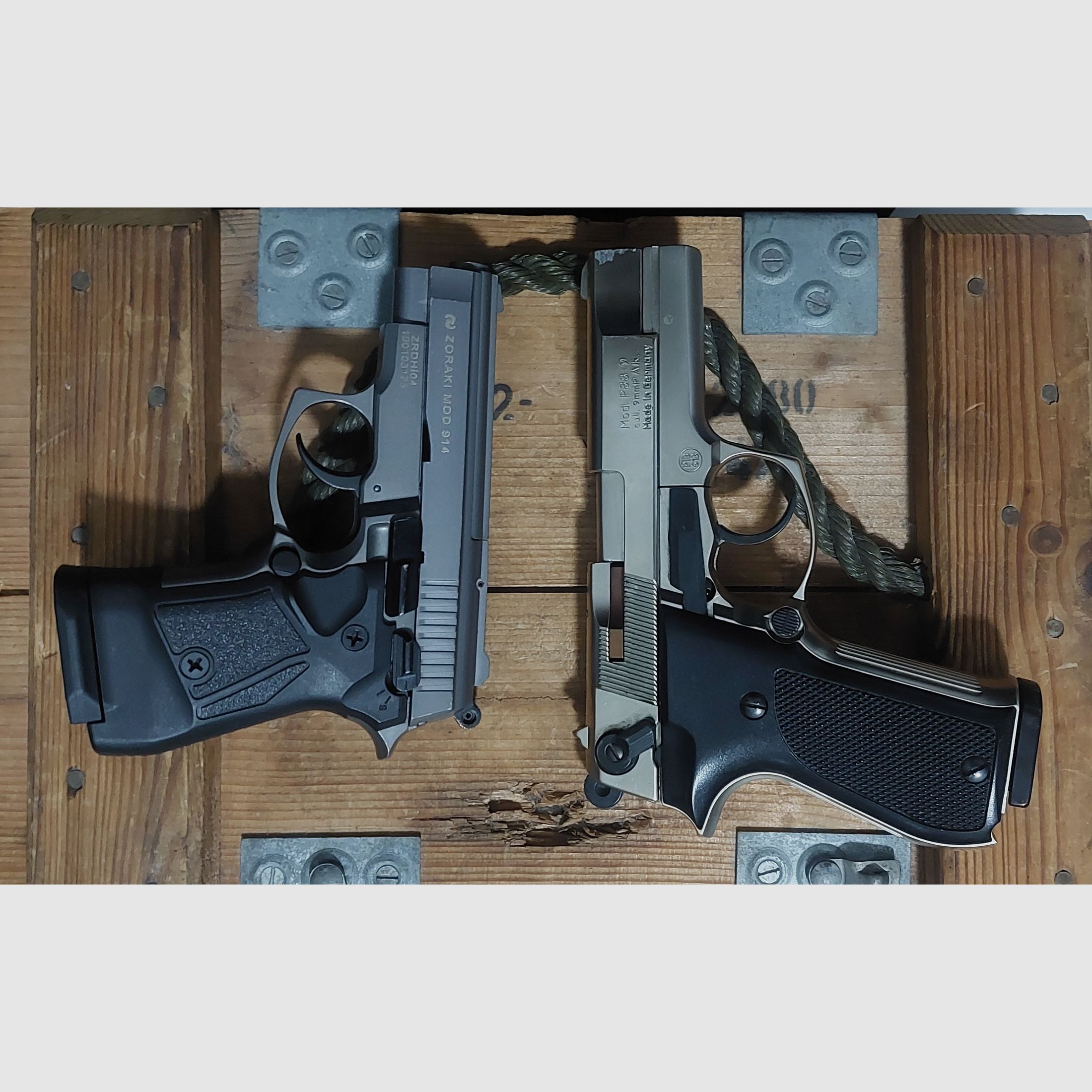 WALTHER P88 y ZORAKI 914 9 mm Schreckschuss no Walther Glock HW94 Colt