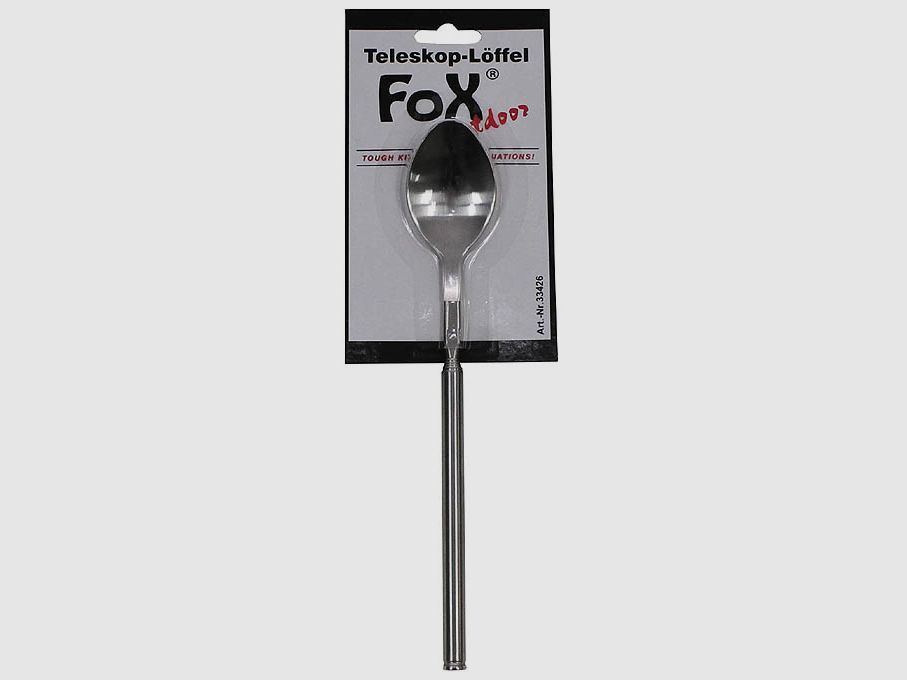 Cuchara, telescópica, de acero inoxidable