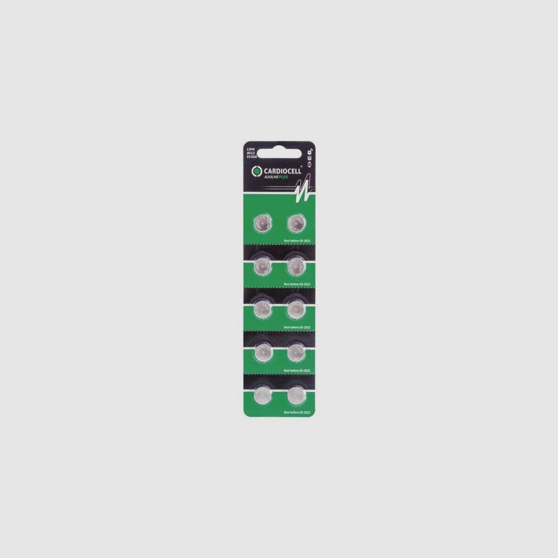 Cardiocell LR44 Plus (V13GA/A76) in 10er-Blister