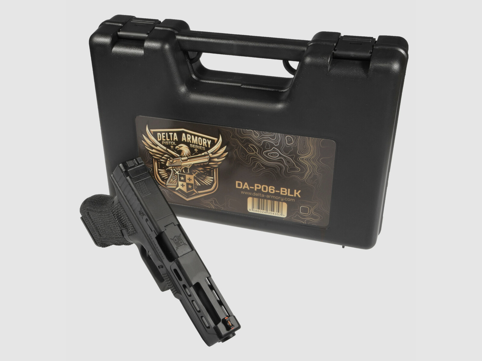 P06 GBB Airsoft Pistole in Schwarz | Delta Armory