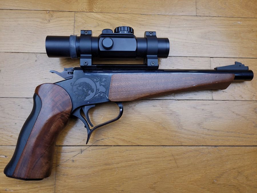 Pistole Thompson Contender – 22LR – wechselbarer Lauf! – Anpassbar – Rotpunktvisier – Zustand neu!, Bild 6 von 19