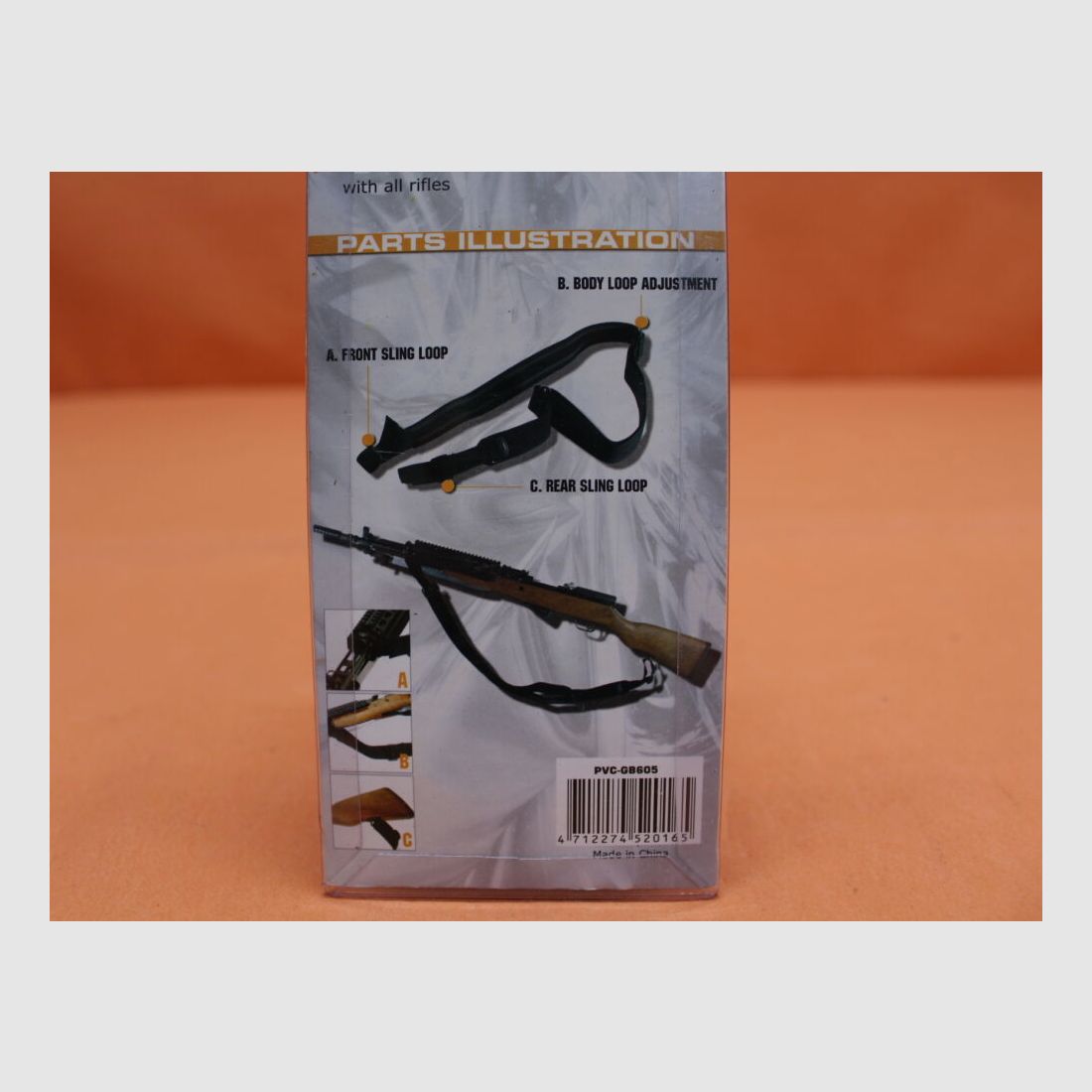 UTG - Leapers UTG Deluxe Universal Rifle Sling Black (PVC-GB605) Trageriemen b=1,5" rutschhemmend beschichtet