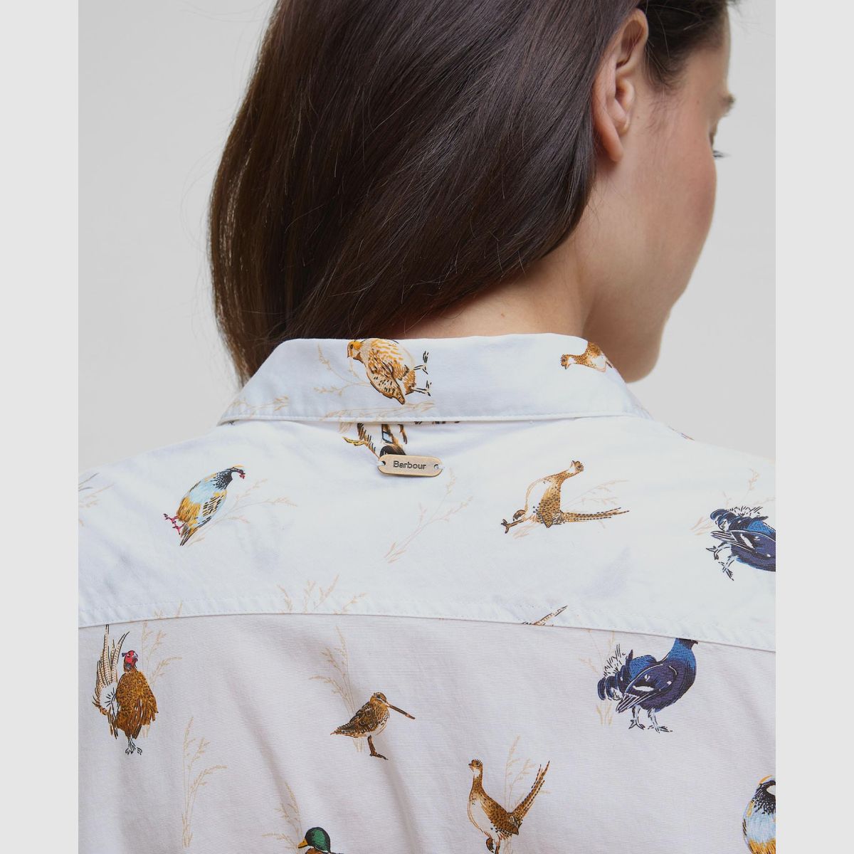 BARBOUR Bluse Brambles Bird Print