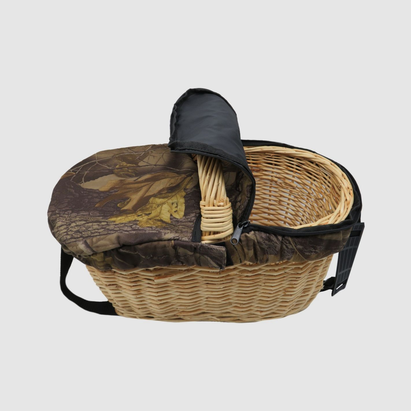 Cesto per funghi in vimini cm 45x25x23, immagine 2 di 9
