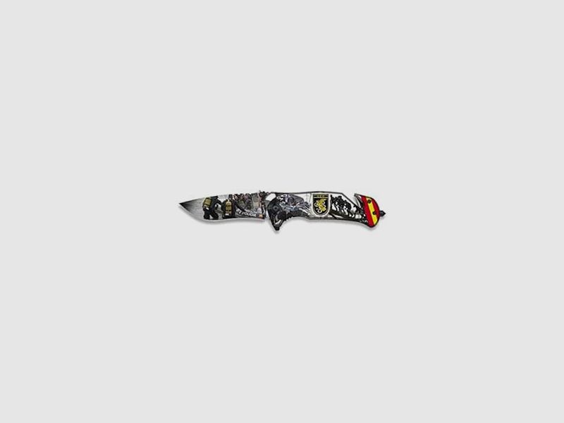 Sport Knife ALBAINOX- 18460-A – Albainox Geo. 3D Printed Folding Knife. Blade 8.2 cm – Tool for Hunting, Fishing, Camping, Outdoor, Survival, and Bushcraft