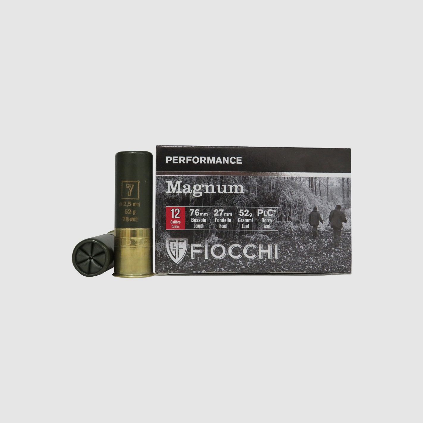Fiocchi Magnum Patronen Kal. 12/76 52 g Blei 7 10 Stk