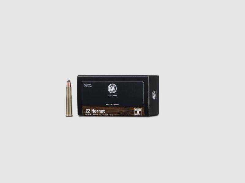 RWS .22 Hornet TMS - 20 Patronen