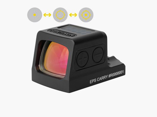 Holosun Reflexvisier EPS-CARRY-GD-MRS mit goldenem Wechselabsehen: 2MOA Dot, 32MOA Circledot & 32MOA Circle