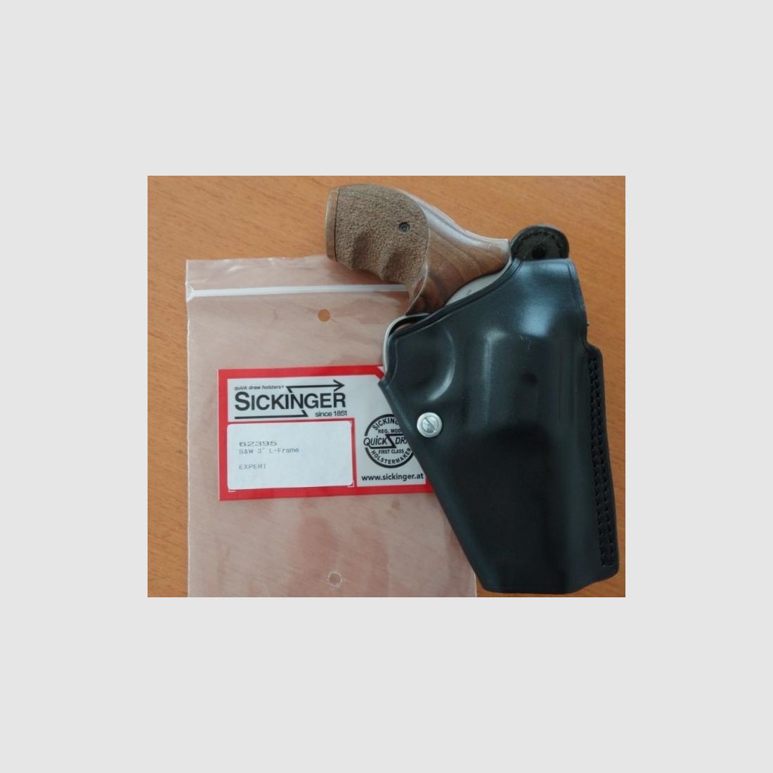 Holster EXPERT nero Sickinger Sickinger per revolver S&W 3" L-Frame