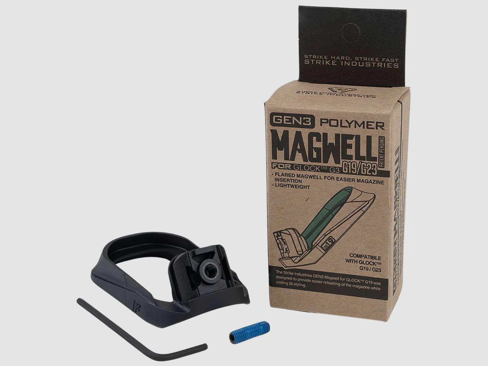 Strike Industries - Funnel / Magwell - Glock 19/23 Gen 3 - Polymer - Black - SI-G3-MagWell-19, image 11 of 11