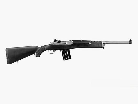 Ruger fucile semiautomatico Mini-14 Ranch Nero Sintetico Opaco Inossidabile