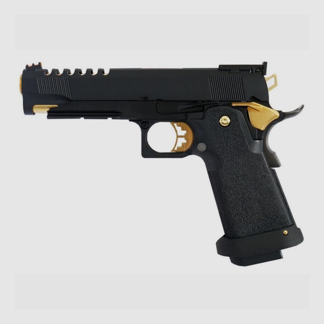 Hi-Capa 5.1 AW CUSTOM Replik - Full Gaz GBB - Schwarz und Gold Finish - Leistung und Realismus, Bild 2 von 5