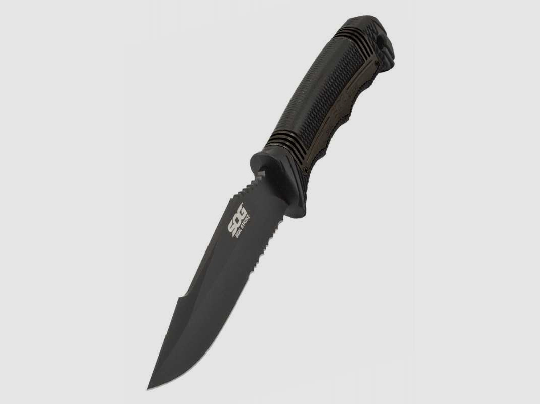 SOG Seal Strike Feststehendes Messer Schwarz AUS-8