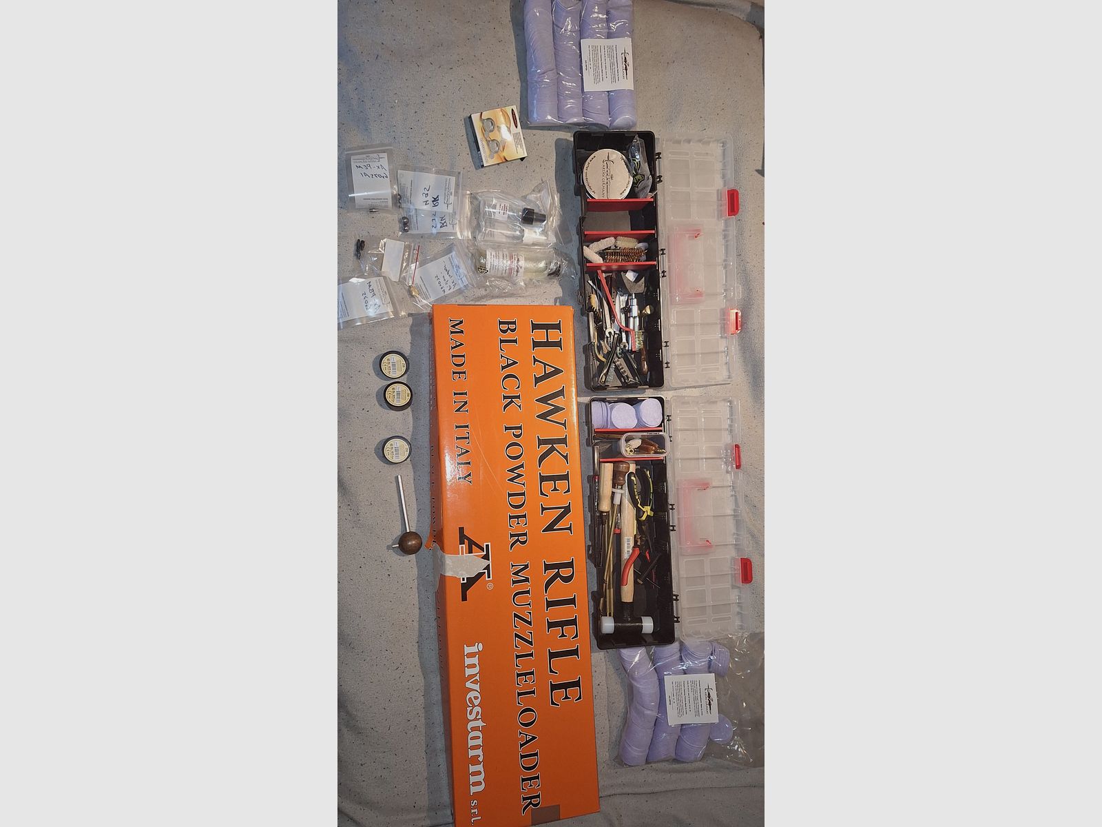 Front loader Hawken in LEFT HAND Complete equipment from A-Z ideal for beginners......AU CH TRADE FOR CROSSBOW OR FIELD TARGET RIFLE