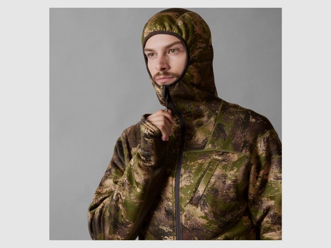 Härkila Herren Fleecehoodie Deer Stalker Camo