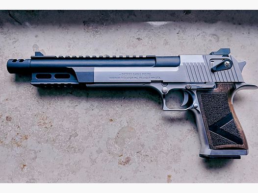  Desert Eagle vollmetall Airsoft 6mm bb + AW Custom 9" Lauf +2. Magazin co2