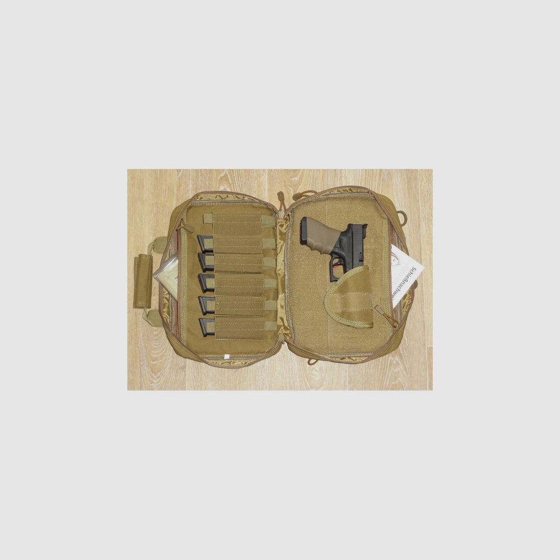 Kurzwaffen Futteral für 2 KW + 6 Magazine zB CZ Glock Alien Beretta KMR Tanfoglio SigSauer Walther