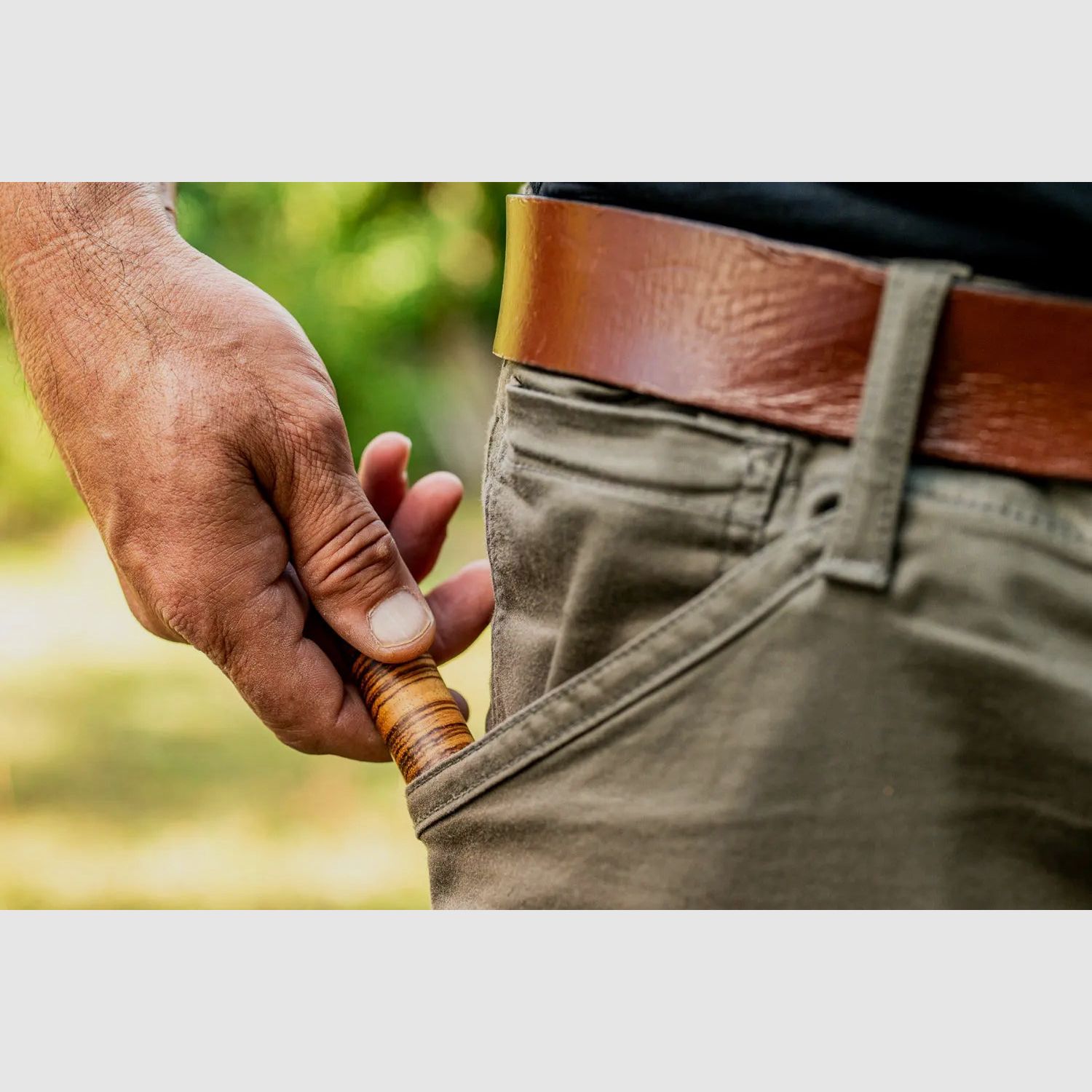 XADR ONE Professionele Messenslijper Zebrano Kruis Hout