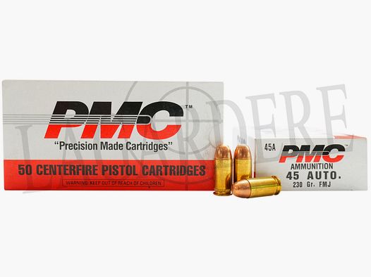 PMC FMJ 230 GRS 45A (cartuccia con proiettile)