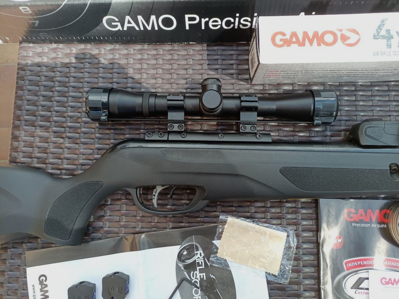 Mehrlader Luftgewehr Knicklauf Gamo Replay 10Maxxim Zielfernrohr 