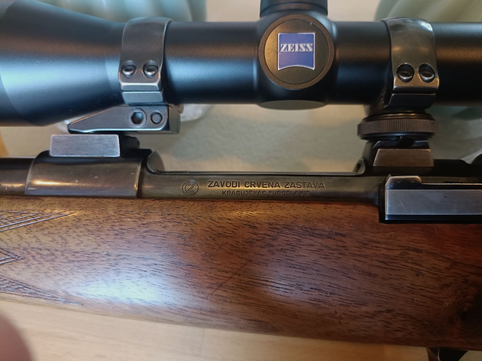 Zastava Mauser 98, Kaliber .308 , Zeiss + Munition 