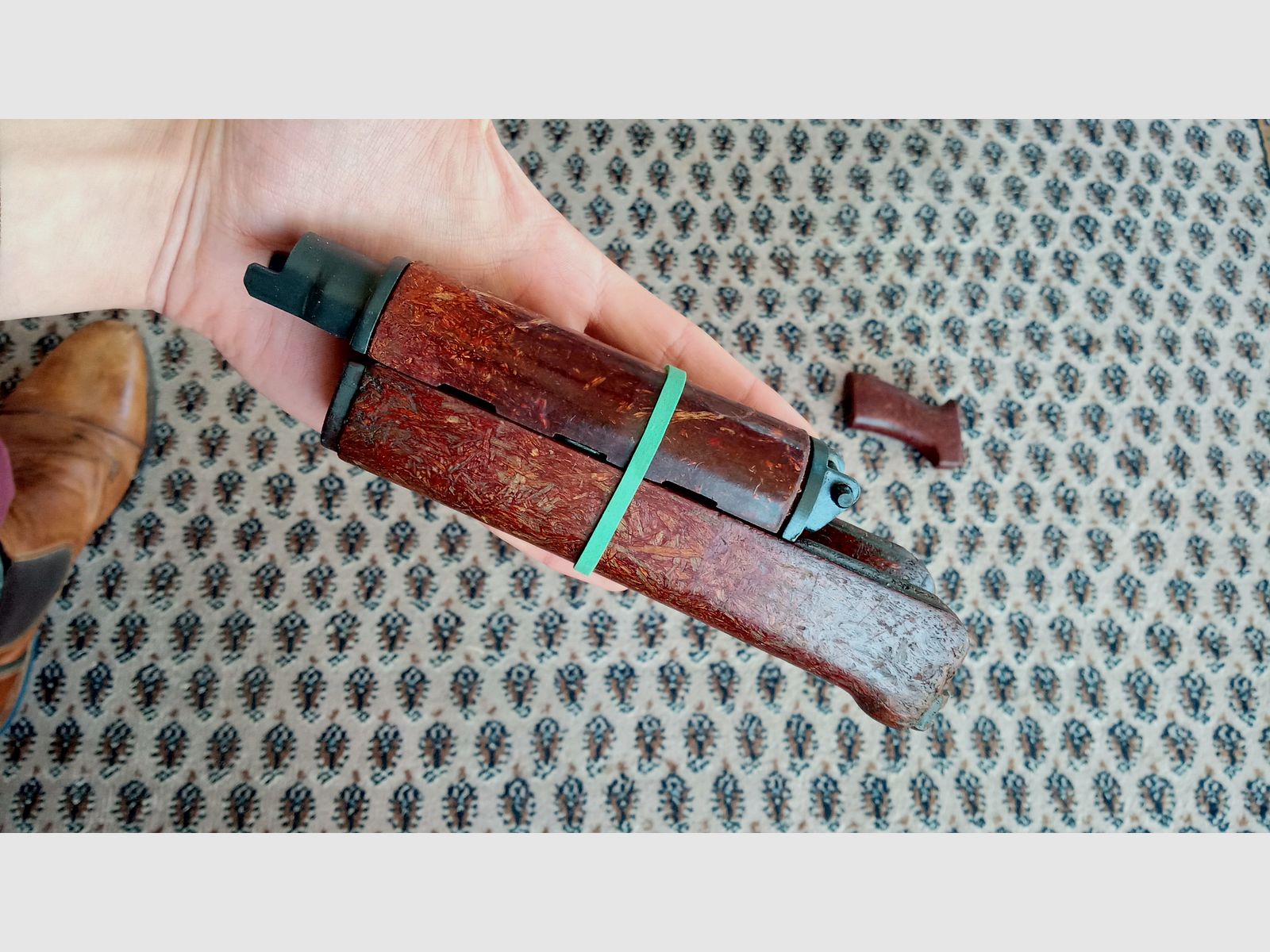 Original VZ.58 "Beaver Barf" Bakelit Handschutz und Griff / auch geeignet für CSA Sporter / Set #3