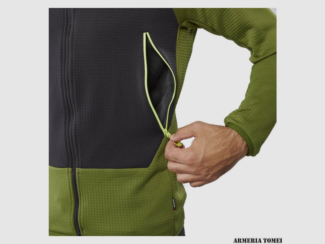 Microfleece Jack – Millet – Fusion Grid Hoodie M Groen/Zwart, afbeelding 4 van 4