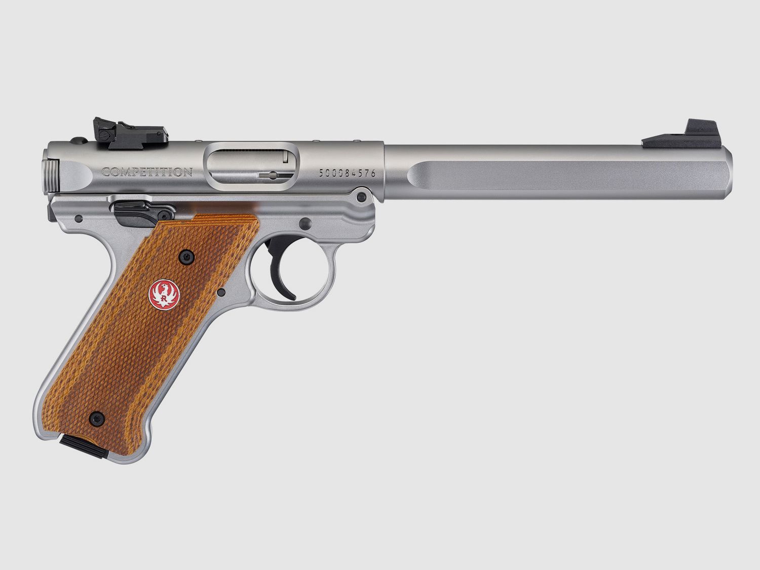 RUGER PISTOLE MARK IV COMPETITION .22 LR 6,9"/17,48CM SATINIERTER EDELSTAHL