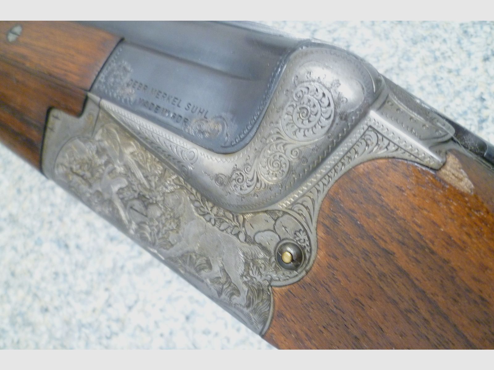 Fusil à deux canons superposés Merkel Suhl 16/70